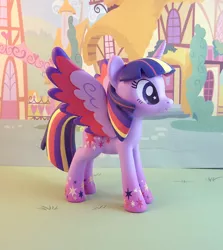 Size: 846x950 | Tagged: safe, artist:krowzivitch, derpibooru import, twilight sparkle, twilight sparkle (alicorn), alicorn, pony, craft, female, figurine, mare, rainbow power, sculpture, solo