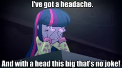 Size: 960x536 | Tagged: safe, derpibooru import, twilight sparkle, twilight sparkle (alicorn), alicorn, equestria girls, rainbow rocks, caption, image macro, meme, perfect dark, text