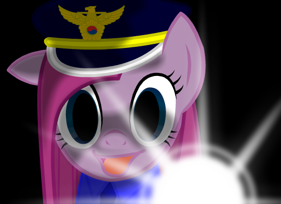 Size: 550x400 | Tagged: artist:ggumbaramggun, derpibooru import, flashlight (object), pinkamena diane pie, pinkie pie, police, safe