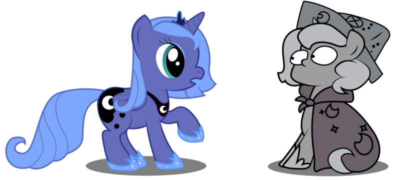 Size: 1333x600 | Tagged: safe, artist:replaymasteroftime, derpibooru import, princess luna, alicorn, pony, cape, cartographer's cap, clothes, female, filly, hat, mare, self ponidox, woona, woonoggles, younger