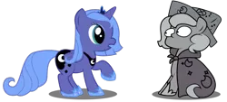 Size: 1333x600 | Tagged: safe, artist:replaymasteroftime, derpibooru import, princess luna, alicorn, pony, cape, cartographer's cap, clothes, female, filly, hat, mare, self ponidox, woona, woonoggles, younger