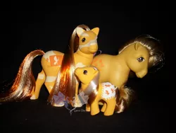Size: 1800x1350 | Tagged: artist:larrachersan, baby butterscotch, butterscotch (g1), colorswirl, colorswirl ponies, custom, derpibooru import, g1, irl, photo, safe, toy