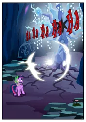 Size: 3500x4951 | Tagged: safe, artist:light262, derpibooru import, spike, tree of harmony, twilight sparkle, twilight sparkle (alicorn), alicorn, pony, comic:timey wimey, comic, female, mare