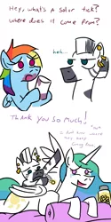 Size: 800x1600 | Tagged: artist:jargon scott, comic, crying, derpibooru import, princess celestia, rainbow blitz, rainbow dash, rule 63, rule 63'd rule 63, safe, zebra, zecora, zircon