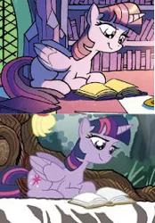 Size: 211x304 | Tagged: safe, artist:tonyfleecs, derpibooru import, idw, twilight sparkle, twilight sparkle (alicorn), alicorn, pony, spoiler:comic, book, female, mare, tony fleecs