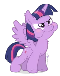 Size: 495x630 | Tagged: safe, artist:dm29, derpibooru import, twilight sparkle, twilight sparkle (alicorn), alicorn, pony, aweeg*, blushing, chest fluff, cute, ear fluff, female, fluffy, frown, fuzznums, glare, huffy, julian yeo is trying to murder us, mare, puffy cheeks, simple background, solo, spread wings, style emulation, transparent background, vector, weapons-grade cute, wings