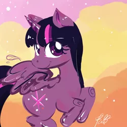 Size: 1280x1280 | Tagged: safe, artist:puffpink, derpibooru import, twilight sparkle, twilight sparkle (alicorn), alicorn, pony, female, mare, solo