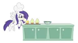 Size: 3337x1838 | Tagged: artist:korikian, baking, cake, chef's hat, derpibooru import, food, hat, oc, oc:starburst, safe, solo, unofficial characters only