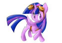 Size: 878x612 | Tagged: safe, artist:thegreatrouge, derpibooru import, twilight sparkle, twilight sparkle (alicorn), alicorn, pony, clothes, cosplay, costume, crossover, female, goggles, mare, miles "tails" prower, simple background, solo, sonic boom, sonic the hedgehog (series), transparent background