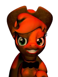 Size: 545x720 | Tagged: animatronic, applefreddy, applejack, derpibooru import, five nights at aj's, five nights at freddy's, looking at you, robot, safe, solo