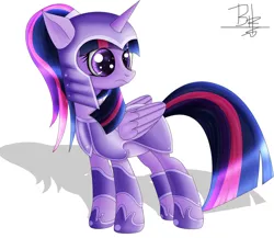 Size: 2300x2000 | Tagged: safe, artist:mrbrunoh1, derpibooru import, twilight sparkle, twilight sparkle (alicorn), alicorn, pony, armor, female, mare, solo