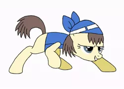 Size: 800x572 | Tagged: safe, artist:blondenobody, derpibooru import, ponified, pony, blank flank, pokémon, sapphire, solo