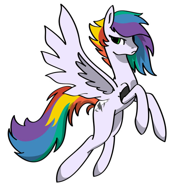 Size: 864x924 | Tagged: artist:deathraelea, derpibooru import, oc, oc:cloud rocker, offspring, parent:rainbow dash, parent:soarin', parents:soarindash, safe, simple background, solo, unofficial characters only, white background