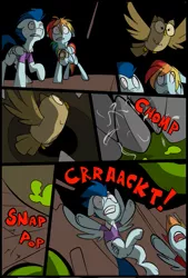 Size: 781x1156 | Tagged: artist:metal-kitty, bread monster, comic, comic:expiration date, crossover, derpibooru import, expiration date, mr soarin', owlowiscious, rainbow dash, rainbow scout, safe, soarin', team fortress 2