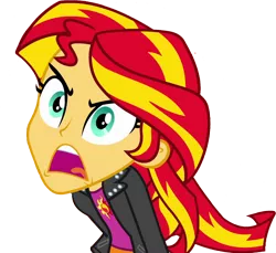 Size: 6936x6360 | Tagged: safe, artist:ytpinkiepie2, derpibooru import, sunset shimmer, equestria girls, equestria girls (movie), absurd resolution, angry, simple background, solo, transparent background, vector, yelling