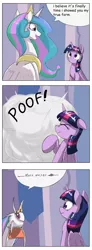 Size: 1737x4737 | Tagged: alicorn, alternate version, artist:otakuap, celestia's true form, comic, derpibooru import, descriptive noise, exploitable meme, eyes closed, floppy ears, forced meme, frown, giant insect, giant moth, insect, meme, moth, mothlestia, moth noises, nose wrinkle, open mouth, princess celestia, raised hoof, safe, scrunchy face, smiling, solo, species swap, :t, twilight sparkle, twilight sparkle (alicorn), wat, wide eyes