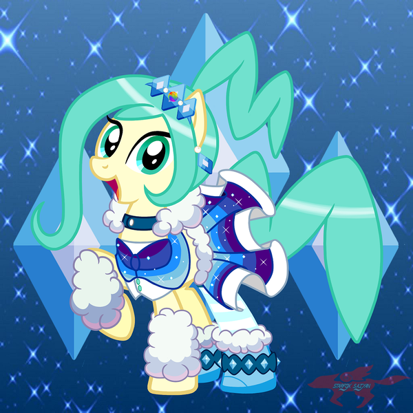 Size: 1050x1050 | Tagged: safe, artist:starfox-saiyan, derpibooru import, ponified, pony, clothes, dress, lisia, pokémon, pokémon omega ruby and alpha sapphire, solo