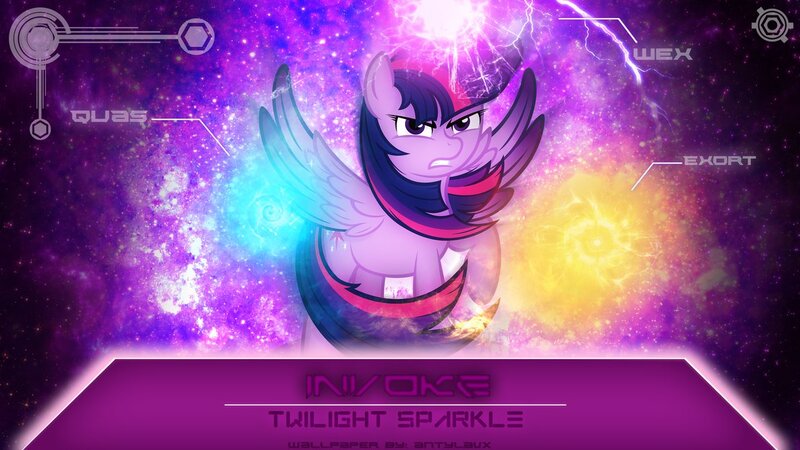 Size: 1191x670 | Tagged: safe, artist:antylavx, artist:godoffury, derpibooru import, twilight sparkle, twilight sparkle (alicorn), alicorn, pony, female, lightning, magic, mare, vector, wallpaper, windswept mane