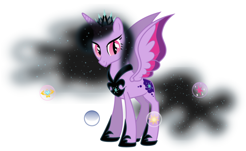 Size: 1986x1218 | Tagged: safe, artist:kaylathehedgehog, derpibooru import, twilight sparkle, twilight sparkle (alicorn), alicorn, pony, corrupted, female, mare, solo, twivine sparkle, tyrant sparkle