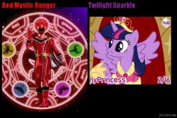 Size: 898x602 | Tagged: safe, derpibooru import, twilight sparkle, twilight sparkle (alicorn), alicorn, pony, female, mare, power rangers, power rangers mystic force, red mystic ranger