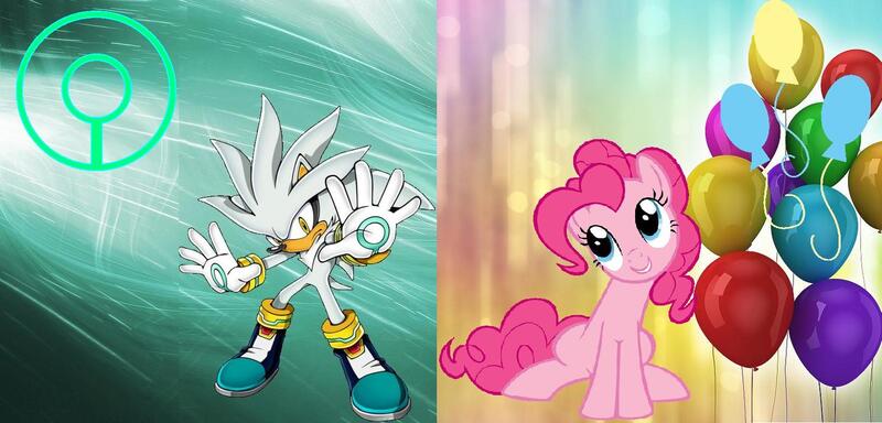 Size: 1583x760 | Tagged: copy and paste, crossover, cutie mark, derpibooru import, pinkie pie, request, safe, silver the hedgehog, sonic the hedgehog (series)