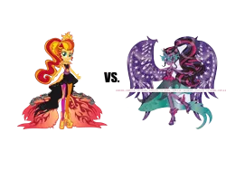 Size: 1280x960 | Tagged: safe, derpibooru import, sci-twi, sunset shimmer, twilight sparkle, equestria girls, friendship games, sunset shimmer's time to shine, midnight sparkle, simple background, transparent background