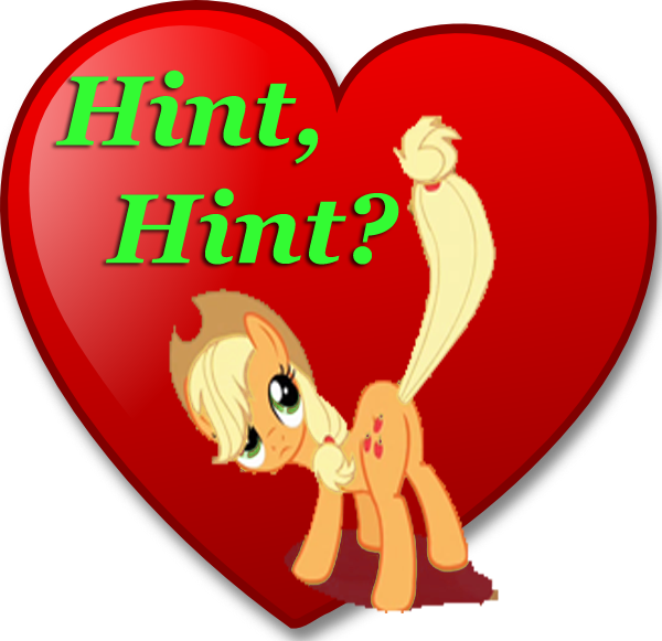 Size: 600x581 | Tagged: applejack, butt, derpibooru import, female, heart, hearts and hooves day, holiday, lasty's hearts, looking back, plot, presenting, raised tail, simple background, solo, solo female, subtle as a train wreck, suggestive, tail, transparent background, valentine, valentine's day