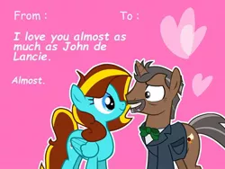 Size: 600x450 | Tagged: derpibooru import, holiday, john de lancie, oc, oc:ilovekimpossiblealot, safe, unofficial characters only, valentine, valentine's day