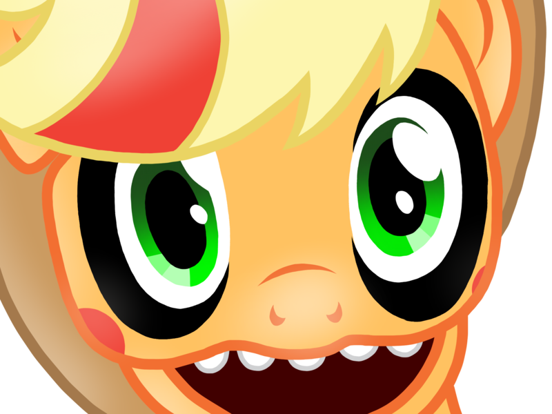 Size: 2048x1536 | Tagged: animatronic, applefreddy, applejack, artist:birdivizer, close-up, derpibooru import, five nights at aj's, five nights at aj's 2, five nights at freddy's, jump scare, rainbow power, safe, solo