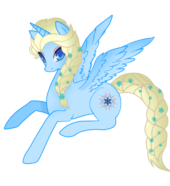 Size: 3606x3945 | Tagged: safe, artist:posey-11, derpibooru import, ponified, alicorn, pony, disney, elsa, frozen (movie), solo