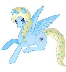 Size: 3606x3945 | Tagged: safe, artist:posey-11, derpibooru import, ponified, alicorn, pony, disney, elsa, frozen (movie), solo