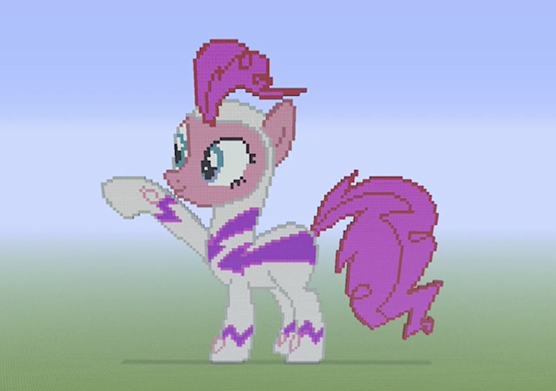 my little pony minecraft pixel art pinkie pie