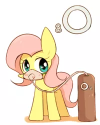 Size: 800x1000 | Tagged: artist:joycall6, blushing, chemistry, derpibooru import, fluttershy, looking at you, oxygen, part of a set, periodic table, respirator, safe, series:joycall6's periodic table, solo