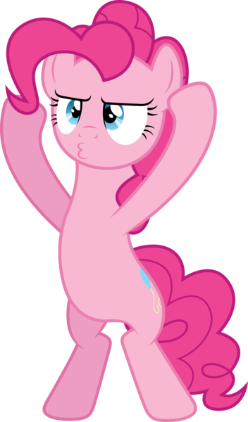 Size: 5280x9000 | Tagged: safe, artist:dipi11, derpibooru import, pinkie pie, pony, maud pie (episode), .ai available, absurd resolution, bipedal, simple background, solo, transparent background, vector