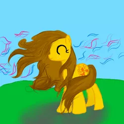 Size: 1024x1024 | Tagged: artist:the-pony-project, butterscotch (g1), derpibooru import, g1, g1 to g4, generation leap, safe, solo