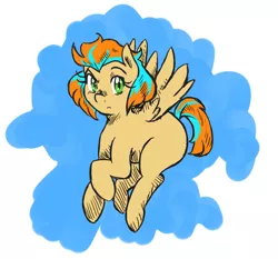 Size: 750x700 | Tagged: artist:jointsupermodel, derpibooru import, oc, oc:skyfall, offspring, parent:soarin', parent:spitfire, parents:soarinfire, safe, solo, unofficial characters only