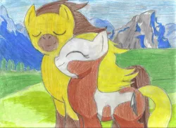 Size: 3493x2541 | Tagged: safe, artist:jcmx, derpibooru import, ponified, pony, rain (character), spirit, spirit: stallion of the cimarron, traditional art