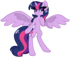 Size: 600x485 | Tagged: safe, artist:london13ridges, derpibooru import, twilight sparkle, twilight sparkle (alicorn), alicorn, pony, bipedal, female, mare, solo