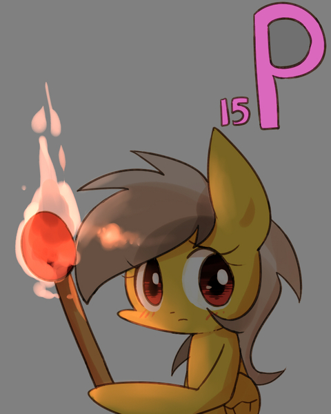 Size: 800x1000 | Tagged: artist:joycall6, chemistry, daring do, derpibooru import, match, part of a set, periodic table, phosphorus, safe, series:joycall6's periodic table, solo, torch