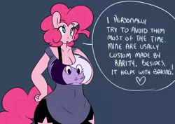 Size: 1280x907 | Tagged: amethyst (steven universe), anthro, artist:somescrub, breasts, busty pinkie pie, clothes, derpibooru import, female, hugtastic pinkie pie, pinkie pie, solo, steven universe, suggestive, tumblr