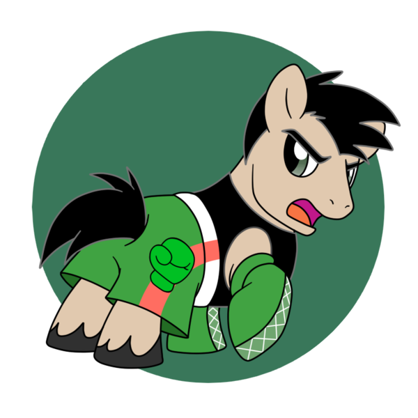 Size: 800x800 | Tagged: safe, artist:perfectpinkwater, derpibooru import, ponified, pony, little mac (punch out), mike tyson's punch-out, nintendo, punch out, simple background, solo, super smash bros., transparent background