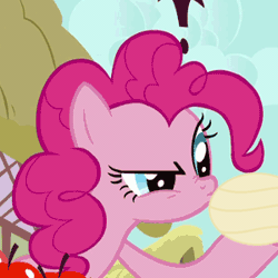 Size: 300x300 | Tagged: animated, chips, cropped, death note, derpibooru import, eating, edit, edited screencap, food, green isn't your color, pinkie pie, potato chips, puffy cheeks, safe, screencap, solo