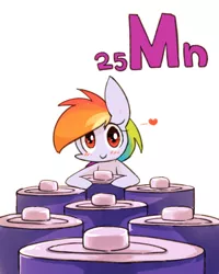 Size: 800x1000 | Tagged: artist:joycall6, battery, blushing, chemistry, derpibooru import, heart, manganese, part of a set, periodic table, rainbow dash, safe, series:joycall6's periodic table, solo