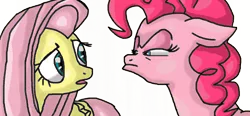 Size: 1006x467 | Tagged: artist:mojo1985, derpibooru import, fluttershy, pinkie pie, safe, scene interpretation, simple background, the cutie map, transparent background, when she doesn't smile