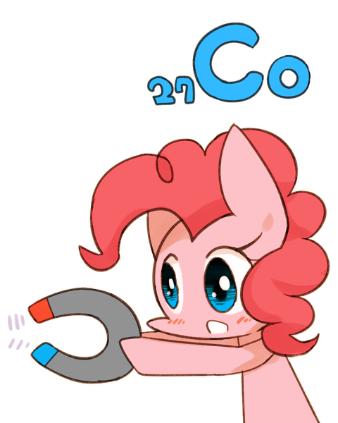 Size: 800x1000 | Tagged: artist:joycall6, chemistry, cobalt, derpibooru import, magnet, part of a set, periodic table, pinkie pie, safe, series:joycall6's periodic table, solo