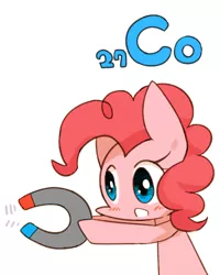 Size: 800x1000 | Tagged: artist:joycall6, chemistry, cobalt, derpibooru import, magnet, part of a set, periodic table, pinkie pie, safe, series:joycall6's periodic table, solo