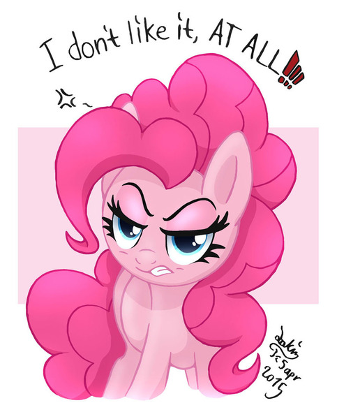 Size: 885x1100 | Tagged: artist:joakaha, derpibooru import, pinkie pie, safe, solo, the cutie map, unamused, when she doesn't smile