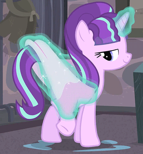 Size: 464x499 | Tagged: safe, derpibooru import, screencap, starlight glimmer, pony, unicorn, the cutie map, animated, dat towelin', drying, female, gif, glowing horn, hooves, horn, lidded eyes, magic, magic aura, mare, raised hoof, s5 starlight, she knows, solo, stupid sexy starlight glimmer, telekinesis, towel, towel flossing, underhoof, wet