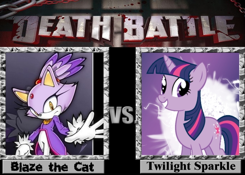 Size: 1008x720 | Tagged: blaze the cat, death battle, derpibooru import, exploitable meme, meme, safe, sonic the hedgehog (series), twilight sparkle