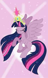 Size: 707x1131 | Tagged: safe, artist:theroyalprincesses, derpibooru import, twilight sparkle, twilight sparkle (alicorn), alicorn, pony, big crown thingy, element of magic, female, jewelry, mare, princess, regalia